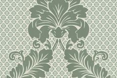 30544-3 cikkszámú tapéta, Architects Paper Luxury Wallpaper tapéta katalógusából Barokk-klasszikus,különleges felületű,metál-fényes,velúr felületű,zöld,vlies tapéta