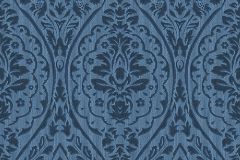 96195-8 cikkszámú tapéta, Architects Paper Tessuto 2 tapéta katalógusából Barokk-klasszikus,valódi textil,kék,gyengén mosható,vlies tapéta