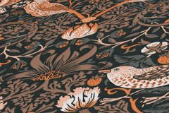 39056-3 cikkszámú tapéta, As Creation Art of Eden tapéta katalógusából állatok,rajzolt,természeti mintás,barna,fekete,narancs-terrakotta,gyengén mosható,vlies tapéta