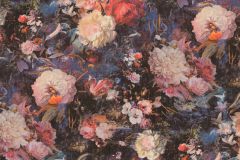 38821-1 cikkszámú tapéta, As Creation Battle of Style tapéta katalógusából Virágmintás,kék,pink-rózsaszín,súrolható,vlies tapéta