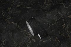 37991-1 cikkszámú tapéta, As Creation Black is Beautiful tapéta katalógusából Kőhatású-kőmintás,arany,fekete,lemosható,vlies tapéta