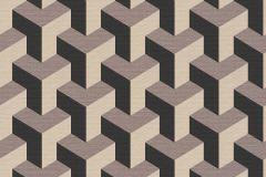 78150-1 cikkszámú tapéta, As Creation Daniel Hechter 7 tapéta katalógusából 3d hatású,geometriai mintás,fekete,szürke,súrolható,vlies tapéta