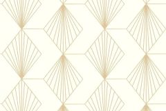 36710-1 cikkszámú tapéta, As Creation French Affair tapéta katalógusából Dekor,geometriai mintás,arany,fehér,súrolható,vlies tapéta