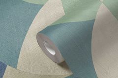 39932-2 cikkszámú tapéta, As Creation French Affair tapéta katalógusából Absztrakt,geometriai mintás,bézs-drapp,kék,zöld,súrolható,vlies tapéta