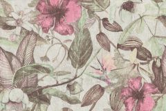 37216-4 cikkszámú tapéta, As Creation Greenery tapéta katalógusából Virágmintás,bézs-drapp,pink-rózsaszín,zöld,súrolható,vlies tapéta