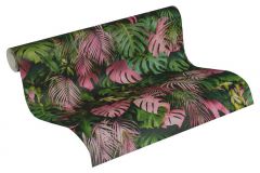 37280-1 cikkszámú tapéta, As Creation Greenery tapéta katalógusából Természeti mintás,pink-rózsaszín,zöld,súrolható,vlies tapéta