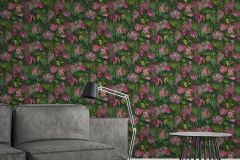 37280-1 cikkszámú tapéta, As Creation Greenery tapéta katalógusából Természeti mintás,pink-rózsaszín,zöld,súrolható,vlies tapéta