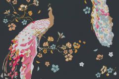 38906-1 cikkszámú tapéta, As Creation House of Turnowsky tapéta katalógusából állatok,fekete,narancs-terrakotta,pink-rózsaszín,lemosható,vlies tapéta