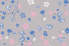 38907-4 cikkszámú tapéta, As Creation House of Turnowsky tapéta katalógusából Virágmintás,fehér,kék,lila,pink-rózsaszín,lemosható,vlies tapéta