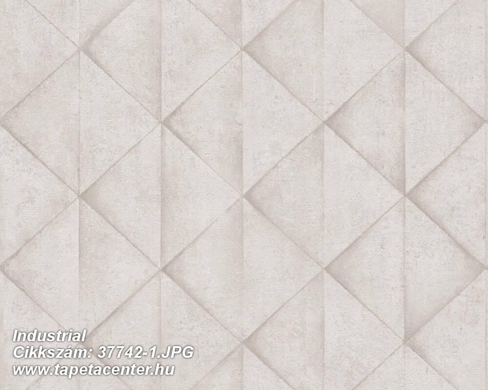3d hatású,geometriai mintás,bézs-drapp,súrolható,vlies tapéta 