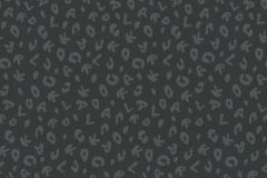 37856-5 cikkszámú tapéta, As Creation Karl Lagerfeld tapéta katalógusából Feliratos-számos,fekete,lila,súrolható,vlies tapéta