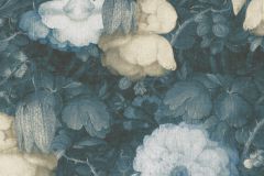 36921-3 cikkszámú tapéta, As Creation Metropolitan Stories tapéta katalógusából Barokk-klasszikus,különleges felületű,természeti mintás,virágmintás,kék,vajszín,súrolható,vlies tapéta