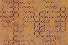 37424-3 cikkszámú tapéta, As Creation New Walls tapéta katalógusából Absztrakt,geometriai mintás,narancs-terrakotta,súrolható,vlies tapéta