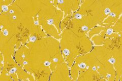 38739-2 cikkszámú tapéta, As Creation Pint Walls tapéta katalógusából Virágmintás,sárga,szürke,gyengén mosható,vlies tapéta