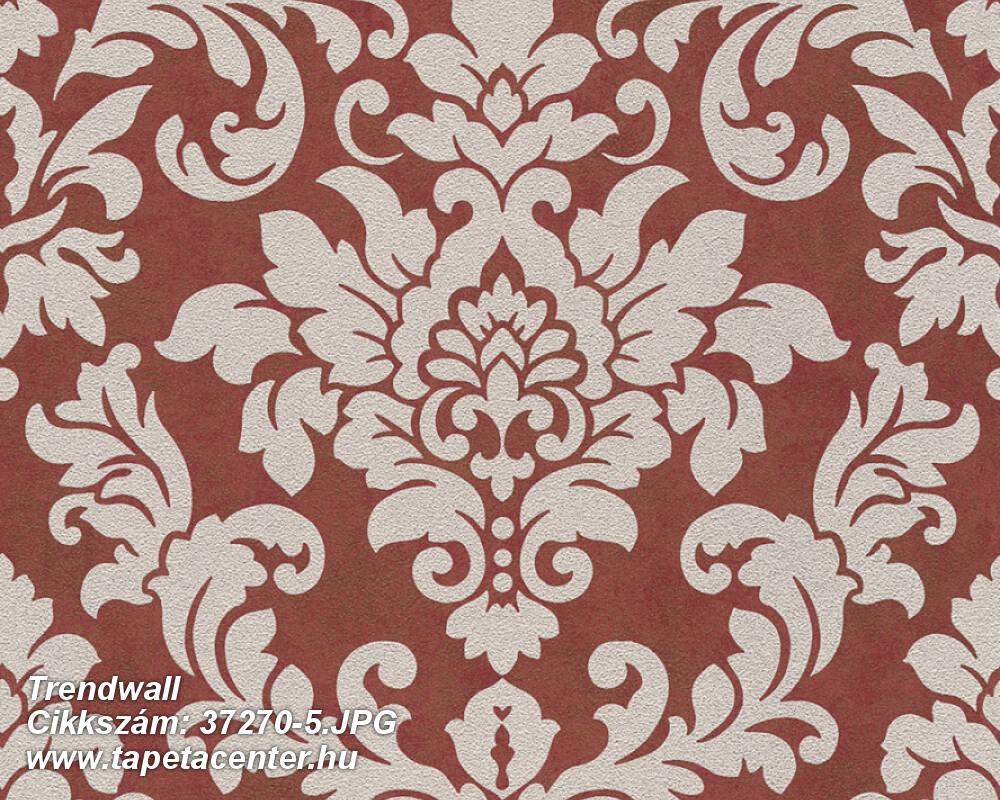 Barokk-klasszikus,csillámos,bézs-drapp,piros-bordó,súrolható,vlies tapéta 