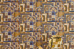 37048-1 cikkszámú tapéta, As Creation Versace 4 tapéta katalógusából Barokk-klasszikus,geometriai mintás,különleges felületű,arany,barna,fehér,kék,súrolható,vlies tapéta