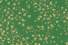 93585-6 cikkszámú tapéta, As Creation Versace 4 tapéta katalógusából Barokk-klasszikus,különleges felületű,metál-fényes,virágmintás,arany,zöld,súrolható,vlies tapéta