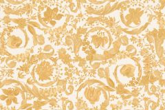 38706-4 cikkszámú tapéta, As Creation Versace 5 tapéta katalógusából Barokk-klasszikus,virágmintás,arany,fehér,súrolható,vlies tapéta