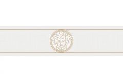 93522-3 cikkszámú tapéta, As Creation Versace 5 tapéta katalógusából Barokk-klasszikus,arany,fehér,súrolható,vlies bordűr