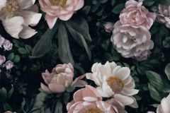 7234 cikkszámú tapéta, Boras In Bloom tapéta katalógusából Fotórealisztikus,különleges felületű,rajzolt,természeti mintás,virágmintás,fekete,pink-rózsaszín,vajszín,zöld,lemosható,vlies tapéta