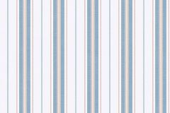 8874 cikkszámú tapéta, Boras Marstrand 2 tapéta katalógusából Csíkos,különleges felületű,fehér,kék,narancs-terrakotta,lemosható,illesztés mentes,vlies tapéta