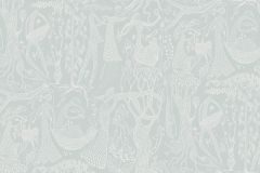 1761 cikkszámú tapéta, Boras Scandinavian Designers II tapéta katalógusából Emberek-sztárok,különleges motívumos,rajzolt,retro,fehér,szürke,türkiz,lemosható,vlies tapéta
