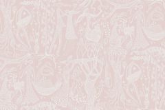 1764 cikkszámú tapéta, Boras Scandinavian Designers II tapéta katalógusából Emberek-sztárok,különleges motívumos,rajzolt,retro,fehér,pink-rózsaszín,lemosható,vlies tapéta