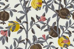 1959 cikkszámú tapéta, Boras Scandinavian Designers III tapéta katalógusából Virágmintás,sárga,szürke,lemosható,vlies tapéta