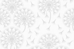 9316 cikkszámú tapéta, ECO Decorama 19 tapéta katalógusából Különleges felületű,virágmintás,fehér,szürke,lemosható,vlies tapéta