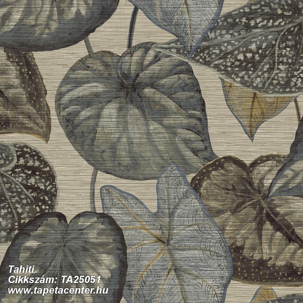 Természeti mintás,textil hatású,kék,szürke,zöld,lemosható,vlies tapéta 