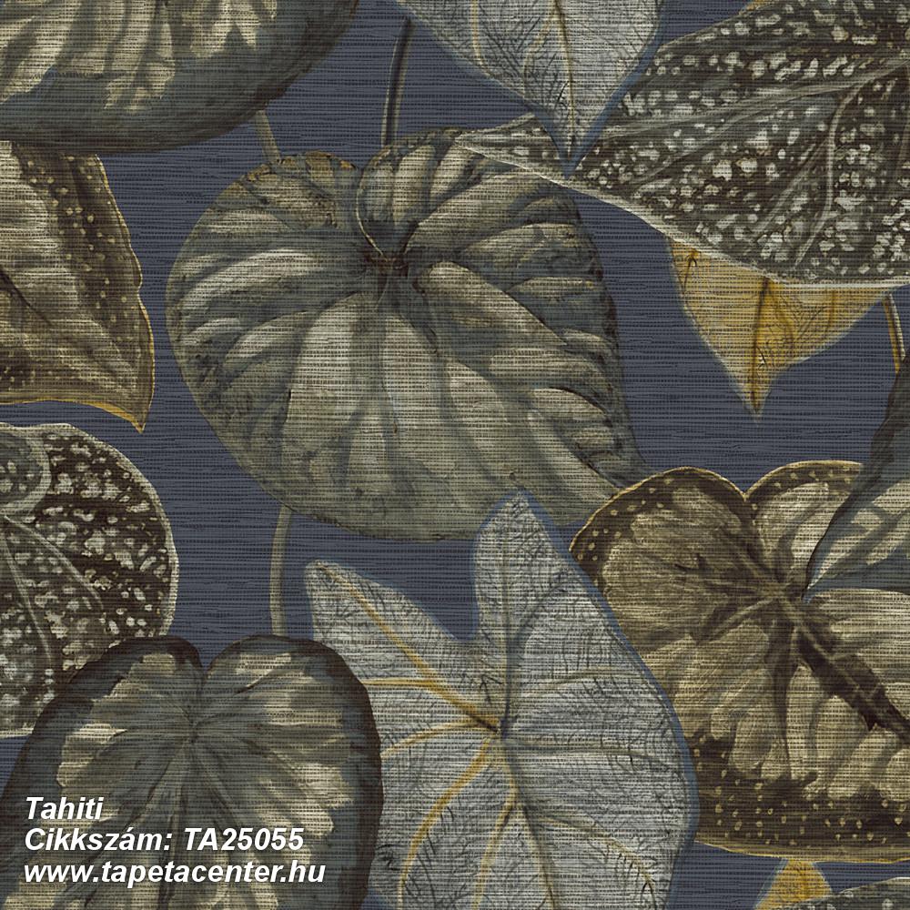 Természeti mintás,textil hatású,barna,kék,zöld,lemosható,vlies tapéta 