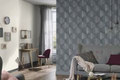 10370-10 cikkszámú tapéta, Erismann Fashion for Walls 4 tapéta katalógusából 3d hatású,geometriai mintás,metál-fényes,szürke,lemosható,vlies tapéta