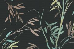 10388-15 cikkszámú tapéta, Erismann Martinique tapéta katalógusából Természeti mintás,fekete,kék,zöld,lemosható,vlies tapéta
