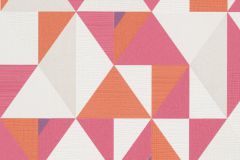 10119-04 cikkszámú tapéta, Erismann Novara 2022 tapéta katalógusából Absztrakt,retro,fehér,narancs-terrakotta,pink-rózsaszín,lemosható,vlies tapéta