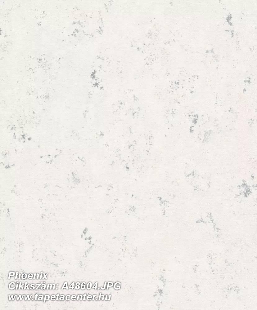 Beton,ezüst,fehér,illesztés mentes,súrolható,vlies tapéta 
