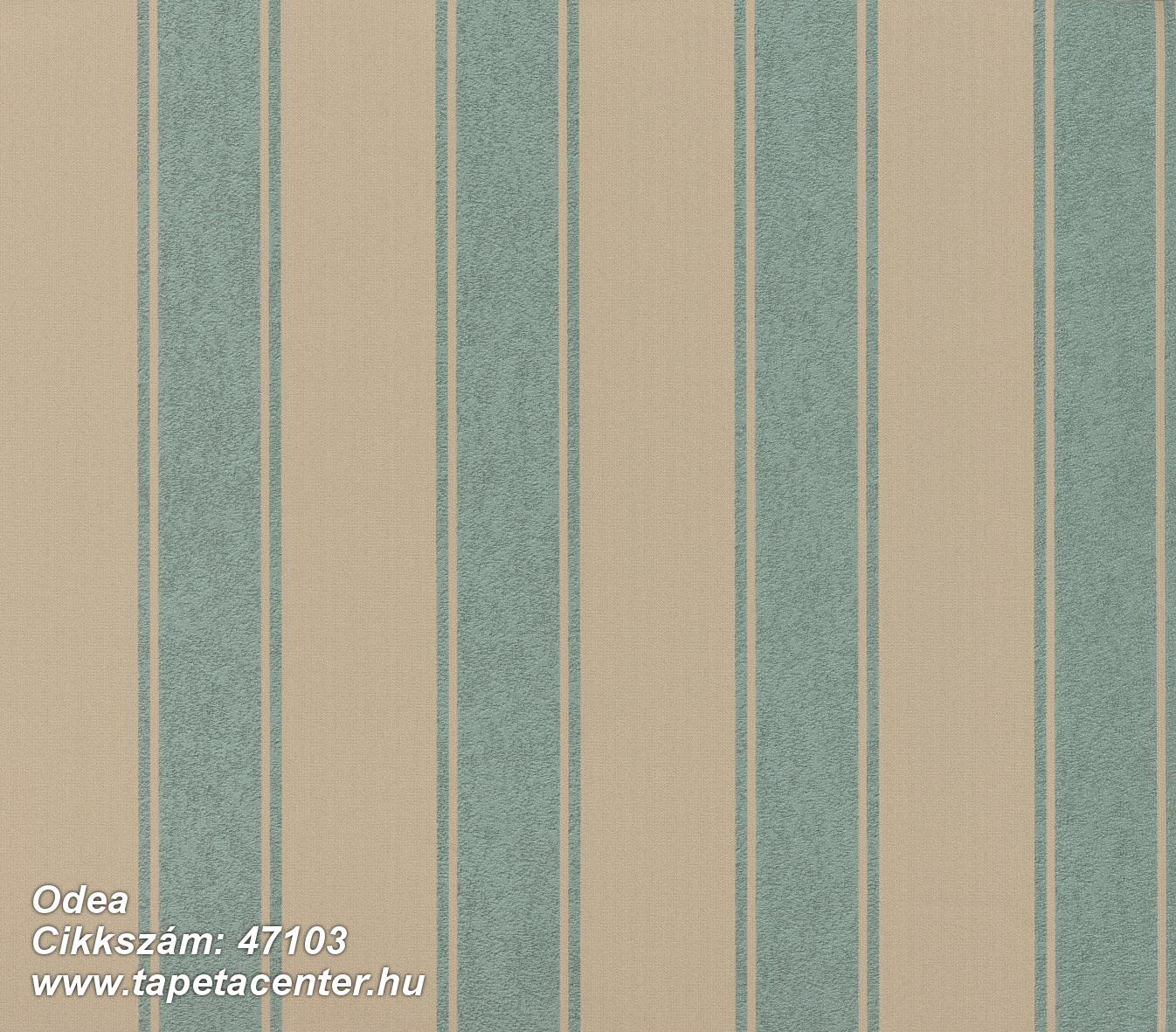 Csíkos,különleges felületű,textil hatású,bézs-drapp,türkiz,súrolható,illesztés mentes,vlies tapéta 