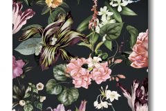 47460 cikkszámú tapéta, Marburg Eden tapéta katalógusából Természeti mintás,virágmintás,fekete,pink-rózsaszín,lemosható,vlies tapéta