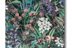 47475 cikkszámú tapéta, Marburg Eden tapéta katalógusából Természeti mintás,virágmintás,fekete,kék,zöld,lemosható,vlies tapéta
