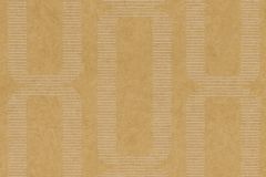 301846 cikkszámú tapéta, Rasch Textil Linen House tapéta katalógusából Geometriai mintás,metál-fényes,sárga,gyengén mosható,vlies tapéta