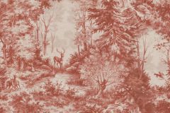 302997 cikkszámú tapéta, Rasch Textil Linen House tapéta katalógusából állatok,tájkép,természeti mintás,piros-bordó,vlies panel, fotótapéta