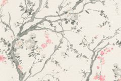 295879 cikkszámú tapéta, Rasch Textil Sakura tapéta katalógusából Virágmintás,pink-rózsaszín,szürke,gyengén mosható,vlies tapéta
