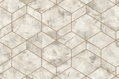 649642 cikkszámú tapéta, Rasch Andy Wand tapéta katalógusából 3d hatású,geometriai mintás,bézs-drapp,fehér,lemosható,vlies tapéta