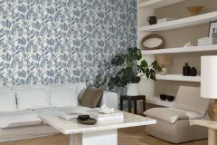 410563 cikkszámú tapéta, Rasch Beachhouse tapéta katalógusából Rajzolt,természeti mintás,fehér,kék,lemosható,vlies tapéta