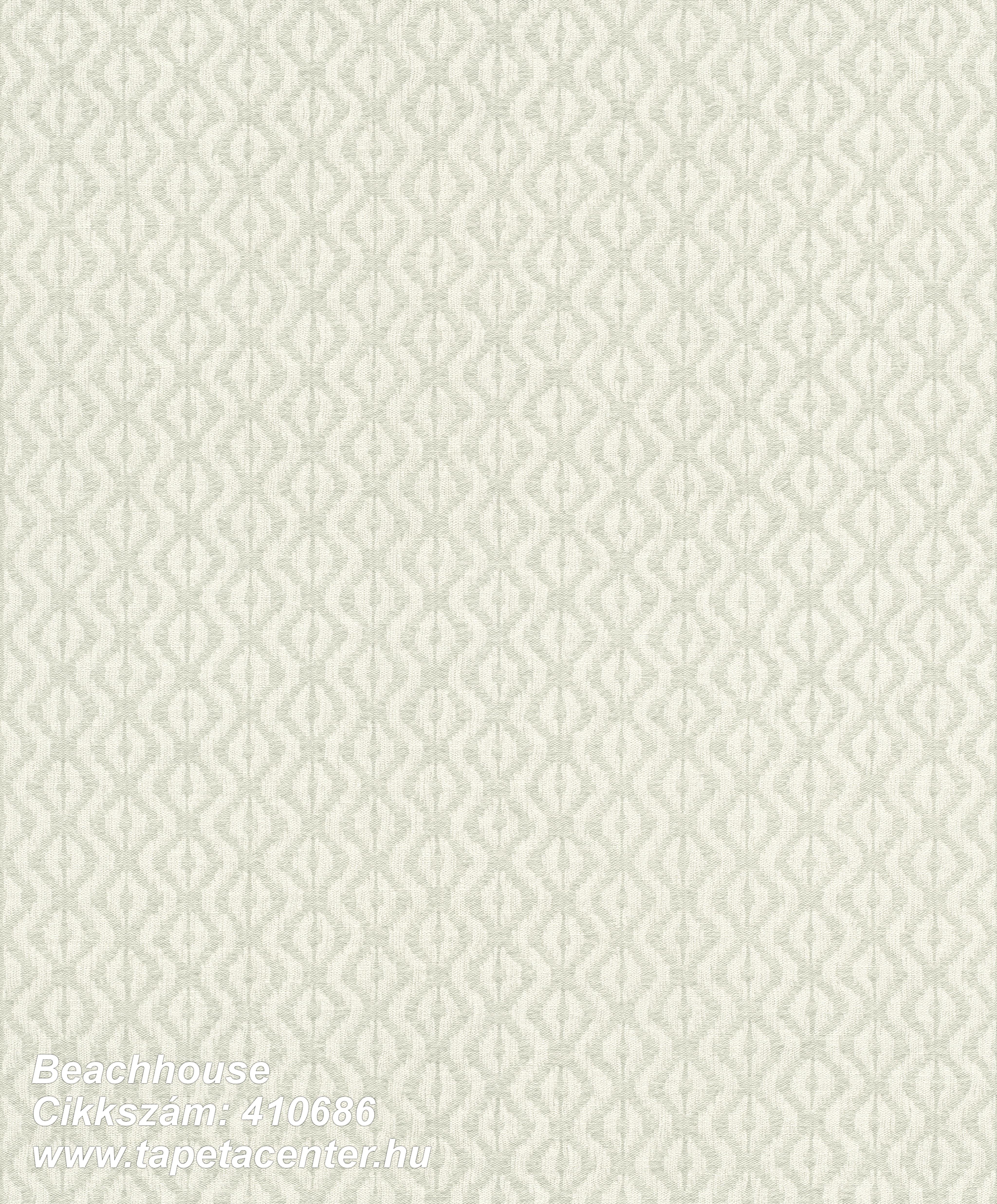 Geometriai mintás,textil hatású,textilmintás,fehér,szürke,zöld,lemosható,vlies tapéta 