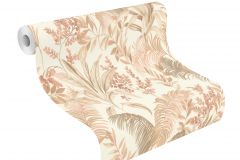 481921 cikkszámú tapéta, Rasch Florentine 4 tapéta katalógusából Természeti mintás,textil hatású,barna,bézs-drapp,pink-rózsaszín,lemosható,vlies tapéta