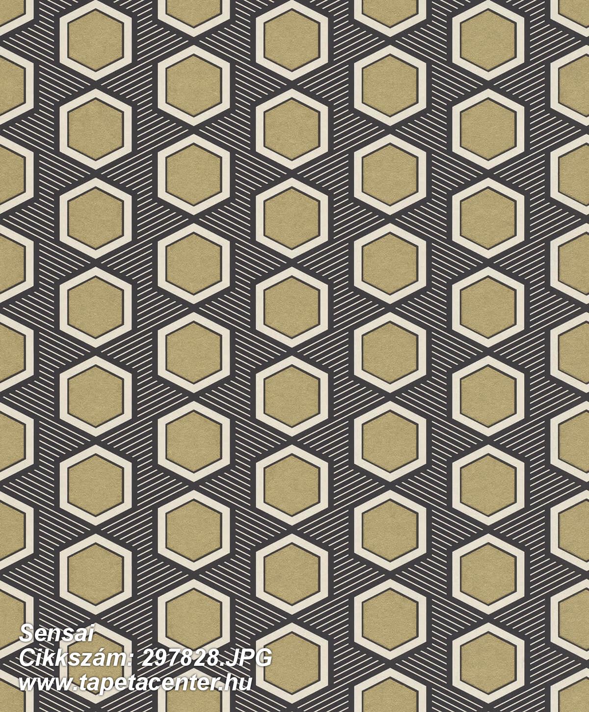 Absztrakt,geometriai mintás,arany,barna,gyengén mosható,vlies tapéta Absztrakt,geometriai mintás,arany,barna,gyengén mosható,vlies tapéta