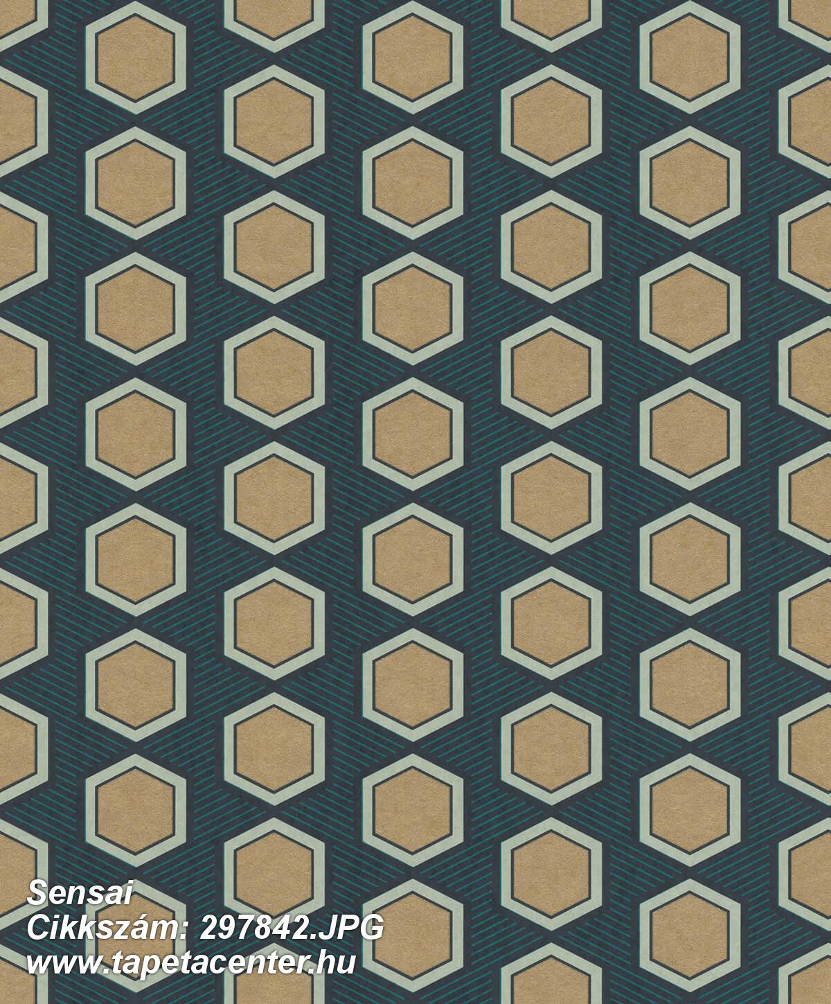 Absztrakt,geometriai mintás,arany,türkiz,gyengén mosható,vlies tapéta Absztrakt,geometriai mintás,arany,türkiz,gyengén mosható,vlies tapéta
