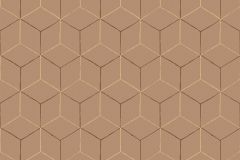 VA1203 cikkszámú tapéta, Trendsetter Victor tapéta katalógusából 3d hatású,geometriai mintás,különleges felületű,narancs-terrakotta,gyengén mosható,vlies tapéta