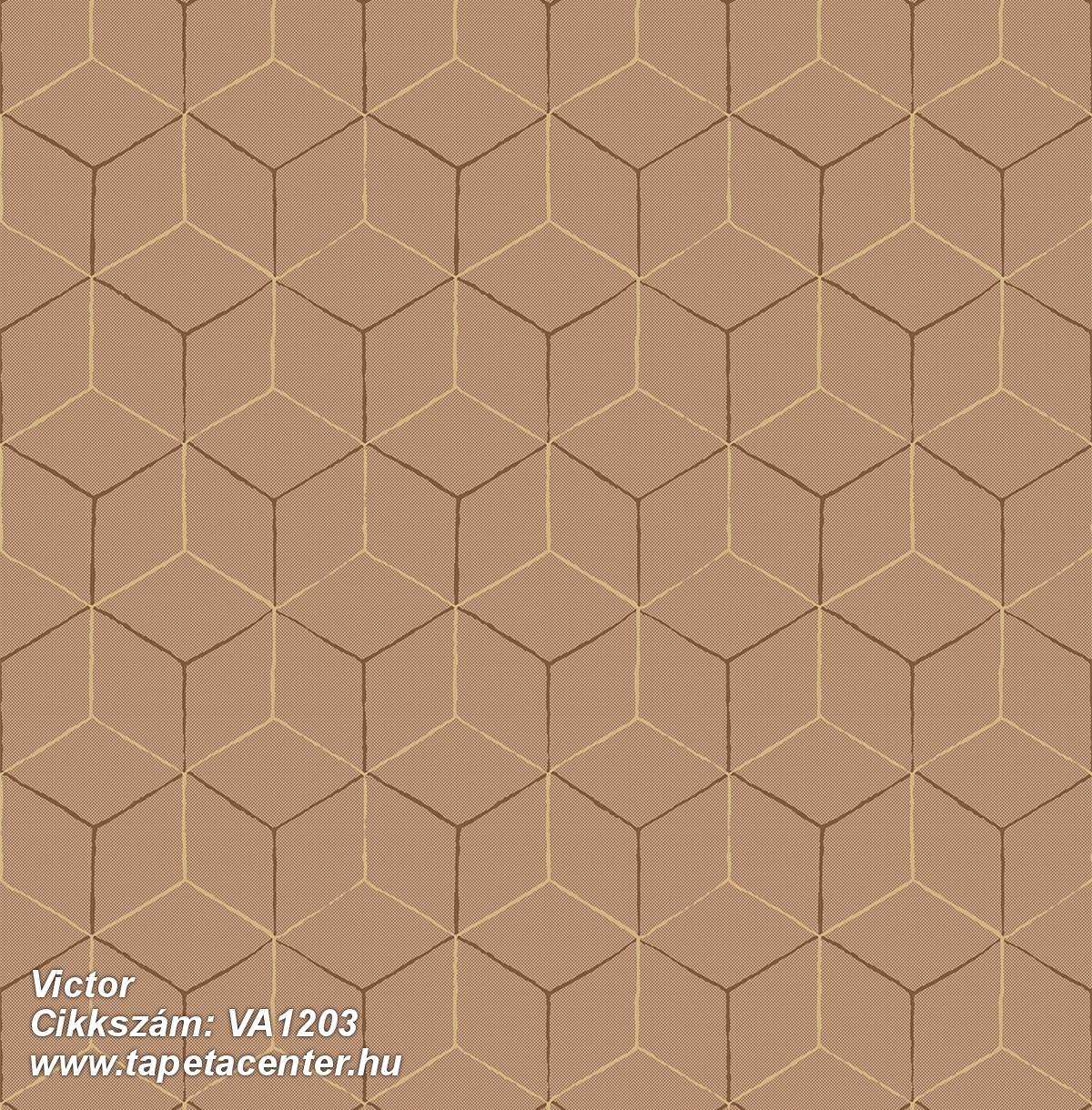 3d hatású,geometriai mintás,különleges felületű,narancs-terrakotta,gyengén mosható,vlies tapéta 